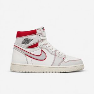 کفش جردن وان رد فانتوم کرم قرمز ساقدار Jordan 1 High Red Phantom