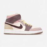 کتونی نایک جردن وان ساقدار کالباسی Jordan 1 Mid Dark Pony Smoky