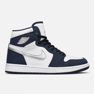 کتونی نایک جردن وان ساقدار سرمه‌ای سفید (Nike Air Jordan 1 Midnight Navy)