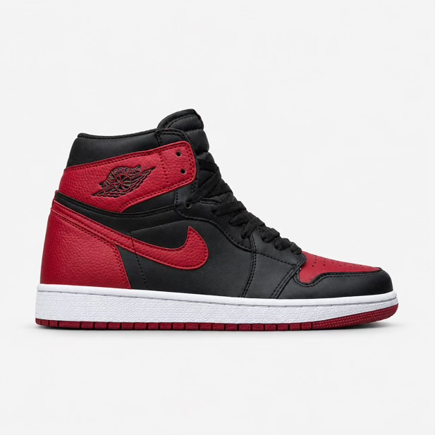 D6B821C1-5B1D-4083-9BCC-3497C7CFE6F7-compressed نایک ایر جردن 1 مشکی قرمز ساقدار (Nike Air Jordan 1 Retro High OG - تصویر 1