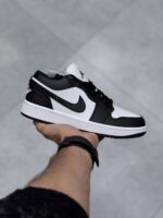 کتونی نایک ایر جردن وان لو پاندا مشکی سفید Nike Jordan 1 Low Panda Black White - تصویر 2