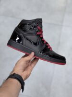 کتونی جردن وان ساقدار ورنی مشکی Air Jordan 1 High SP Gina - تصویر 2