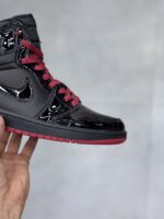 کتونی جردن وان ساقدار ورنی مشکی Air Jordan 1 High SP Gina - تصویر 3