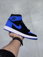 کتونی جردن وان ساقدار مشکی آبی Air Jordan 1 High Royal Reimagined - تصویر 2