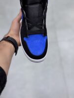 کتونی جردن وان ساقدار مشکی آبی Air Jordan 1 High Royal Reimagined - تصویر 3