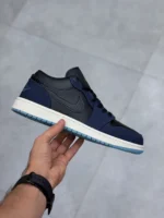 خرید جردن وان لو سرمه ای آبی | Jordan 1 Low Midnight Navy | کتونی ۱۸۰ - تصویر 2