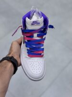 کتونی نایک ایر جردن 1 سفید بنفش کورت پرپل | Nike Air Jordan 1 High OG Court Purple - تصویر 3