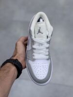 خرید جردن وان لو خاکستری | Jordan 1 Low Gray | کتونی ۱۸۰ - تصویر 3