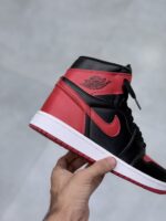 نایک ایر جردن 1 مشکی قرمز ساقدار (Nike Air Jordan 1 Retro High OG - تصویر 5