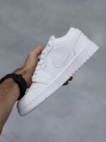 نایک ایر جردن وان لو سفید Nike Air Jordan 1 Low White - تصویر 4