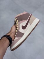 کتونی نایک جردن وان ساقدار کالباسی Jordan 1 Mid Dark Pony Smoky - تصویر 4