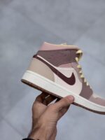 کتونی نایک جردن وان ساقدار کالباسی Jordan 1 Mid Dark Pony Smoky - تصویر 5