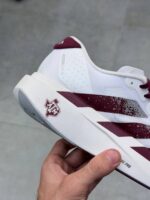 کتونی آدیداس آدیزیرو سفید زرشکی Adidas Adizero Evo SL White Burgundy - تصویر 5