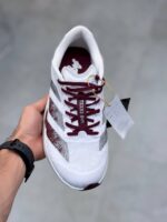 کتونی آدیداس آدیزیرو سفید زرشکی Adidas Adizero Evo SL White Burgundy