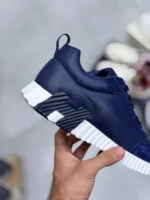 کتونی هرمس سرمه ایی سفید | Hermès Bouncing Sneaker - تصویر 3