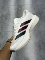 کتونی آدیداس آدیزیرو اوو اس ال سفید سه خط رنگی Adidas Adizero Evo SL Cloud White Multi - تصویر 4