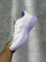 کتونی آدیداس آدیزیرو اوو اس ال سفید بنفش Adidas Adizero Evo SL White perple
